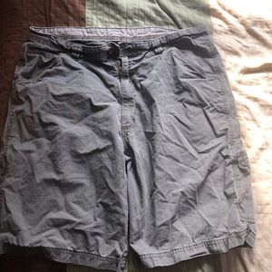 grey cargo shorts